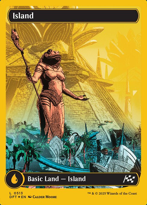 Island — Aetherdrift #513, art by Calder Moore