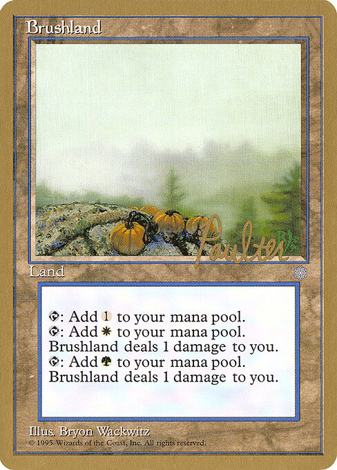 Brushland — Pro Tour Collector Set #pp352, art by Bryon Wackwitz