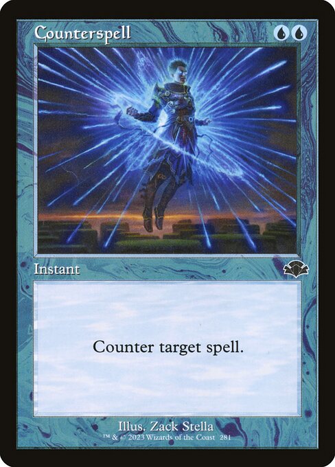 Counterspell — Dominaria Remastered #281, art by Zack Stella