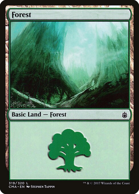 Forest — Commander Anthology #319, art by Stephen Tappin