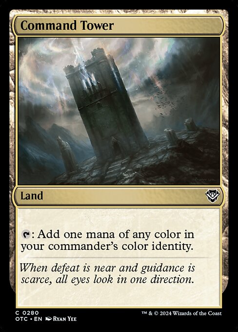 Command Tower — Outlaws of Thunder Junction Commander #280, art by Ryan Yee