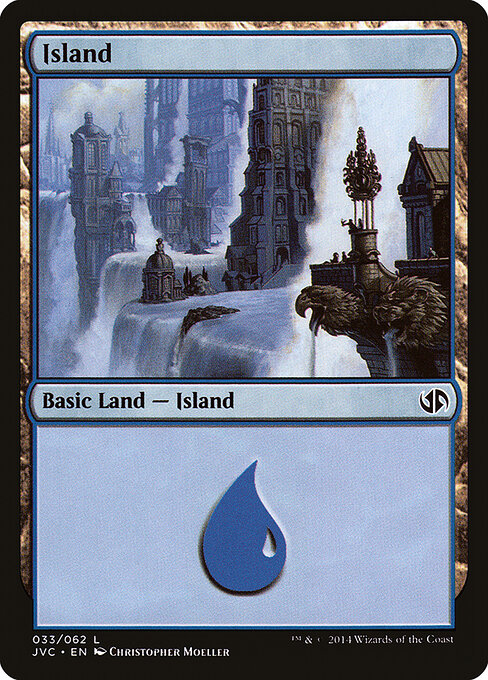 Island — Duel Decks Anthology: Jace vs. Chandra #33, art by Christopher Moeller