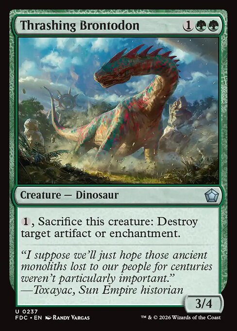 Thrashing Brontodon