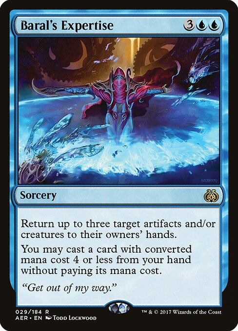 Baral's Expertise — Aether Revolt #29, art by Todd Lockwood