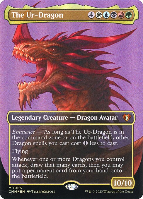 The Ur-Dragon — Commander Masters #1065, art by Tyler Walpole