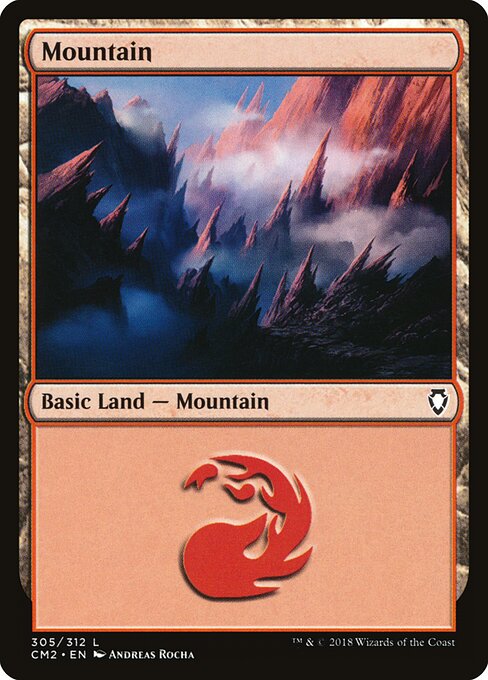 Mountain — Commander Anthology Volume II #305, art by Andreas Rocha