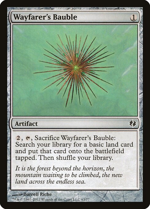 Wayfarer's Bauble — Duel Decks: Venser vs. Koth #63, art by Darrell Riche