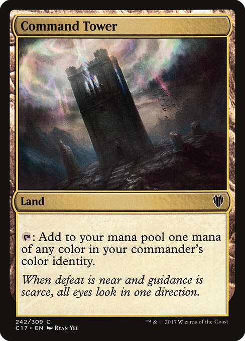 Command Tower — Commander 2017 #242, art by Ryan Yee