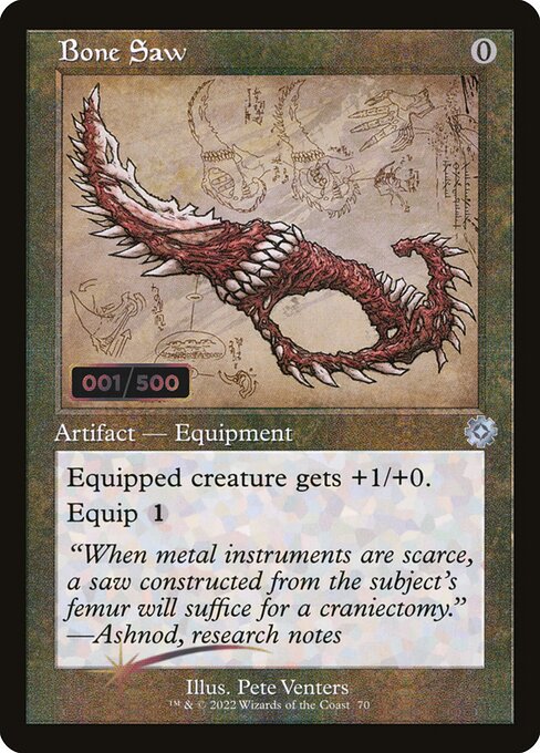 Bone Saw — The Brothers' War Retro Artifacts #70z, art by Pete Venters
