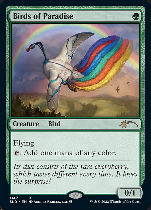 Birds of Paradise — Secret Lair Drop #1147, art by Andrea Radeck, age 35