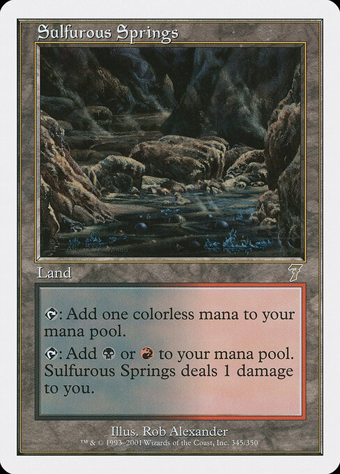 Sulfurous Springs — Seventh Edition #345, art by Rob Alexander