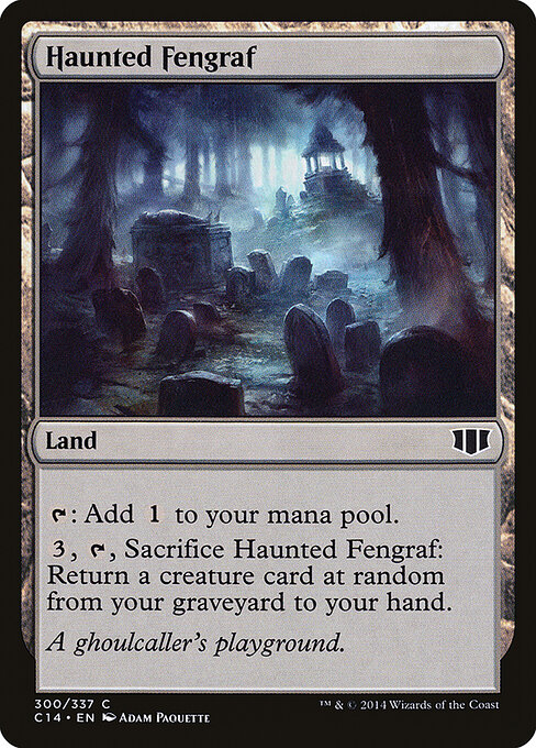 Haunted Fengraf — Commander 2014 #300, art by Adam Paquette