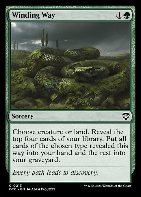 Winding Way — Outlaws of Thunder Junction Commander #213, art by Adam Paquette