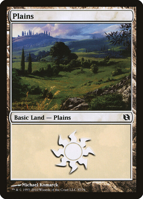 Plains — Duel Decks: Elspeth vs. Tezzeret #37, art by Michael Komarck