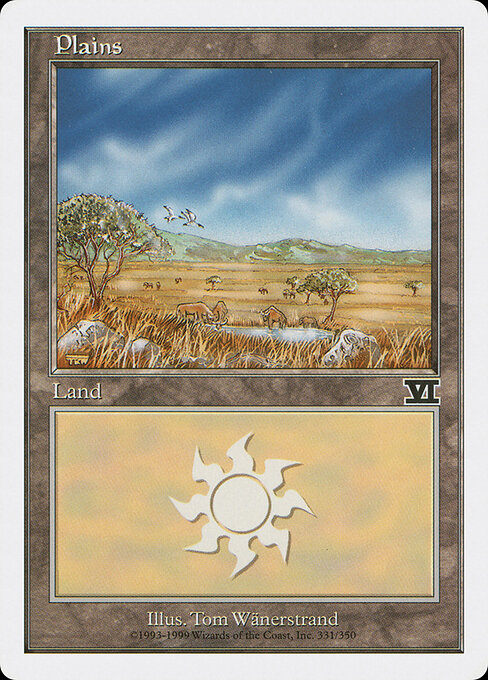 Plains — Classic Sixth Edition #331, art by Tom Wänerstrand