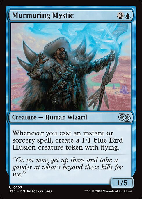 Murmuring Mystic — Foundations Jumpstart #107, art by Volkan Baǵa