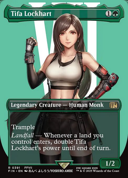 Tifa Lockhart — Final Fantasy #391, art by Yoshiro Ambe