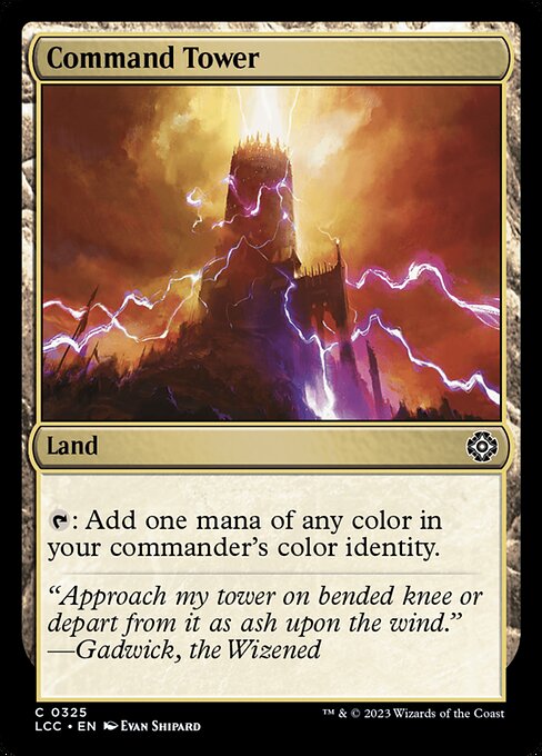 Command Tower — The Lost Caverns of Ixalan Commander #325, art by Evan Shipard