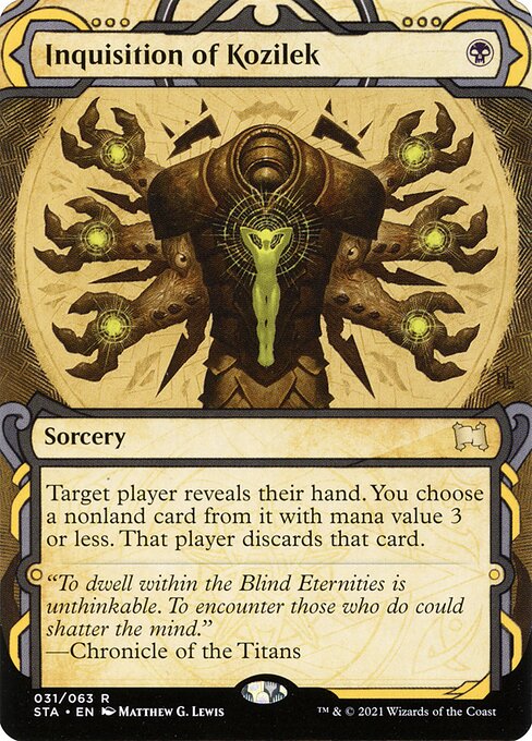 Inquisition of Kozilek — Strixhaven Mystical Archive #31, art by Matthew G. Lewis