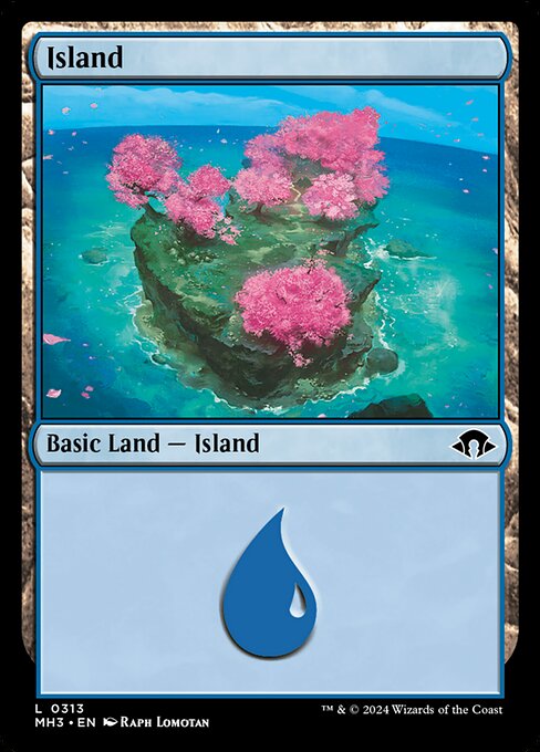 Island — Modern Horizons 3 #313, art by Raph Lomotan