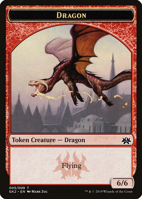 Dragon — RNA Guild Kit Tokens #5, art by Mark Zug