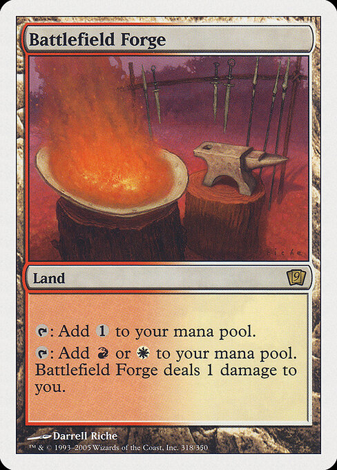 Battlefield Forge — Ninth Edition #318, art by Darrell Riche