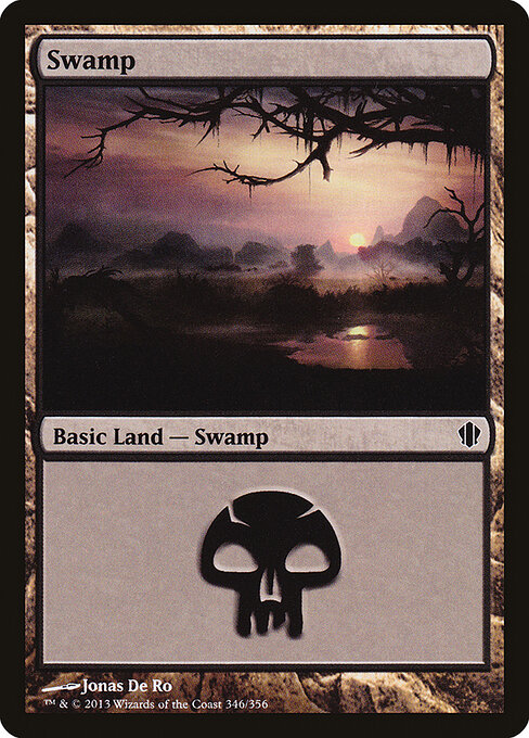 Swamp — Commander 2013 #346, art by Jonas De Ro