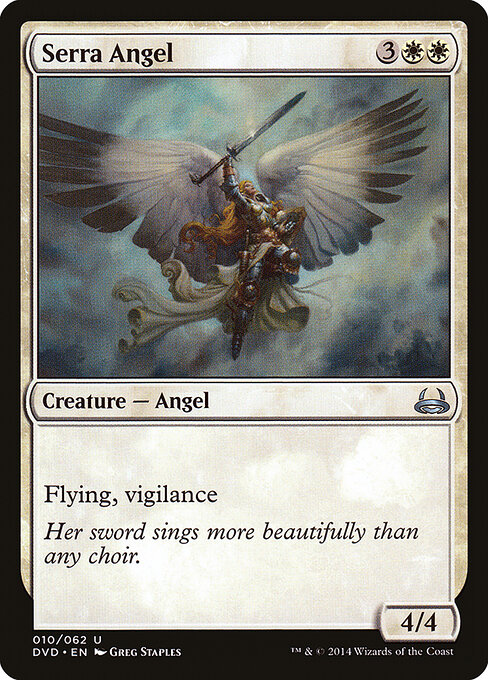 Serra Angel — Duel Decks Anthology: Divine vs. Demonic #10, art by Greg Staples