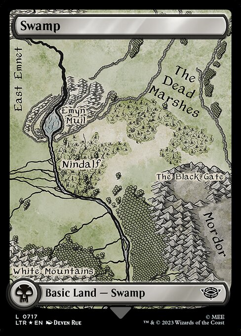 Swamp — The Lord of the Rings: Tales of Middle-earth #717, art by Deven Rue