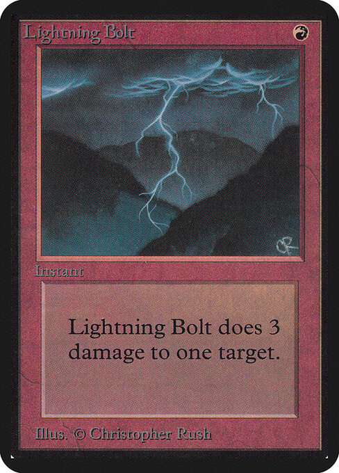 Lightning Bolt — Limited Edition Alpha #161, art by Christopher Rush