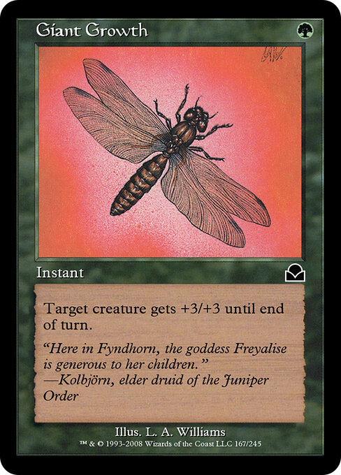 Giant Growth — Masters Edition II #167, art by Allen Williams