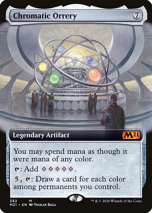 Chromatic Orrery — Core Set 2021 #382, art by Volkan Baǵa