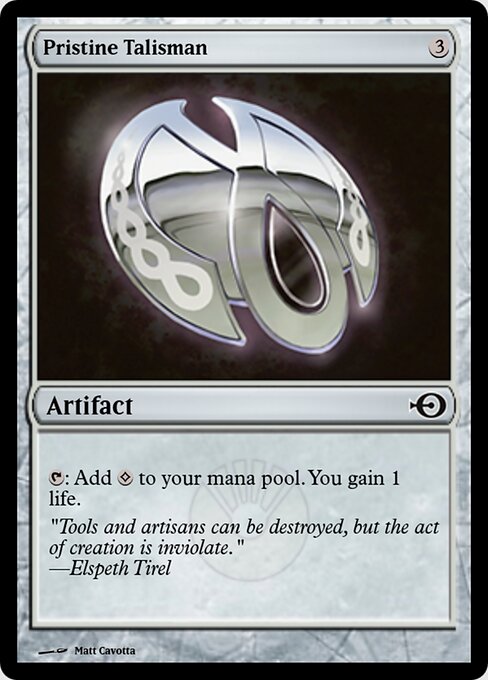 Pristine Talisman — Magic Online Promos #40074, art by Matt Cavotta