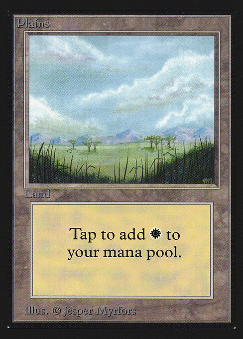 Plains — Intl. Collectors' Edition #289, art by Jesper Myrfors