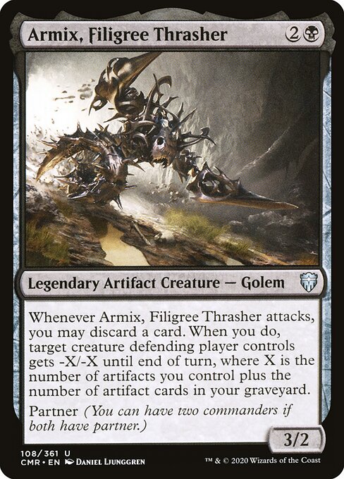 Armix, Filigree Thrasher — Commander Legends #108, art by Daniel Ljunggren