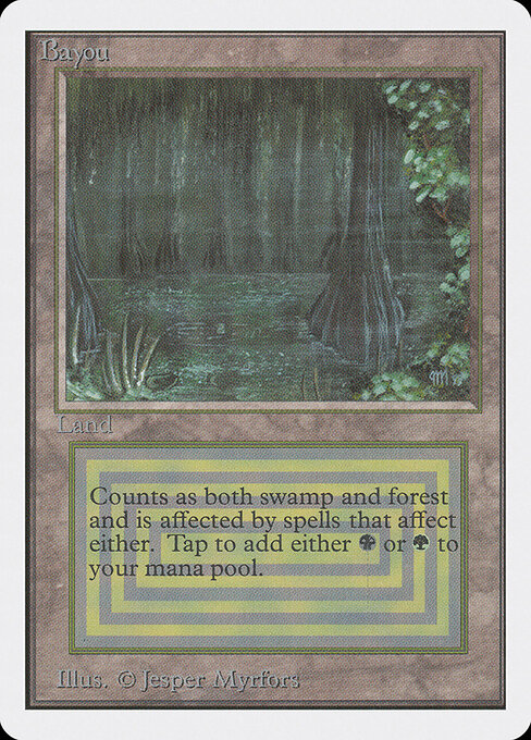 Bayou — Unlimited Edition #279, art by Jesper Myrfors