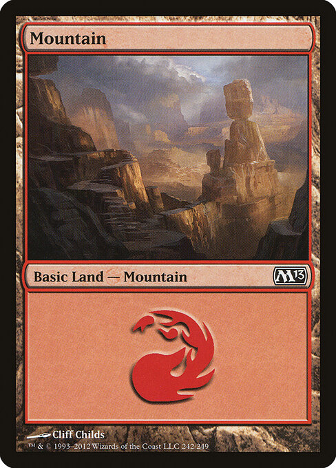 Mountain — Magic 2013 #242, art by Cliff Childs
