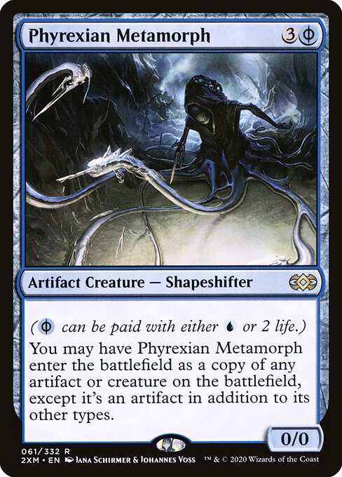 Phyrexian Metamorph — Double Masters #61, art by Jana Schirmer & Johannes Voss