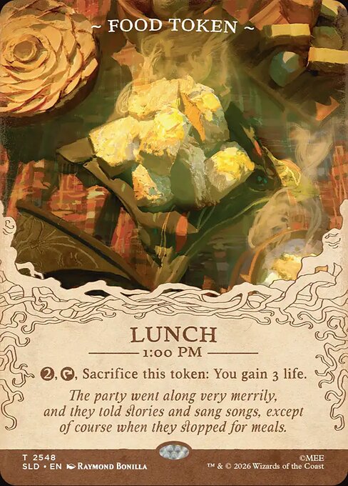 Food — Lunch 1:00 PM — Secret Lair Drop #2548, art by Raymond Bonilla