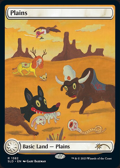 Plains — Secret Lair Drop #1382, art by Gary Baseman