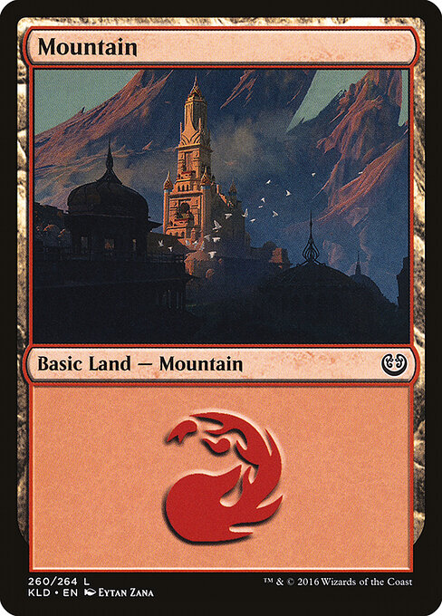 Mountain — Kaladesh #260, art by Eytan Zana