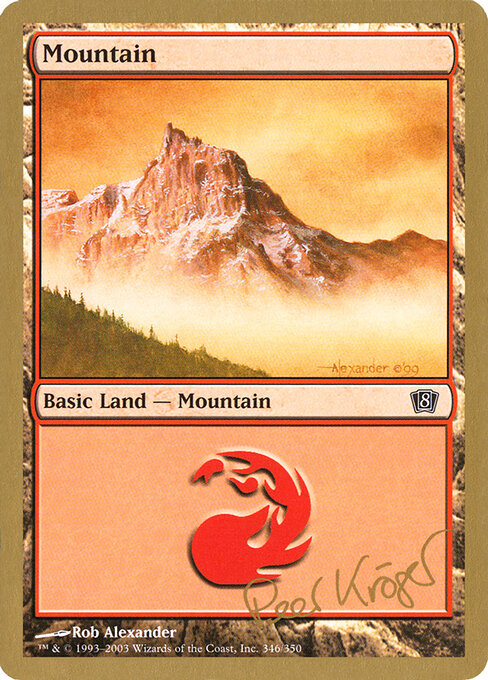 Mountain — World Championship Decks 2003 #pk346, art by Rob Alexander
