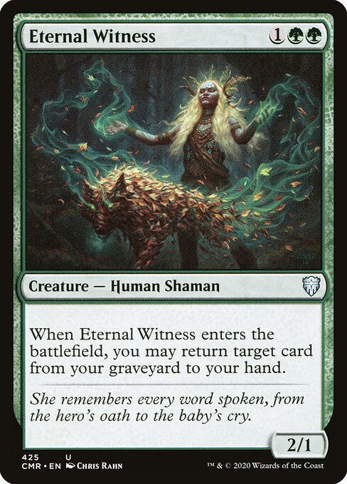 Eternal Witness — Commander Legends #425, art by Chris Rahn