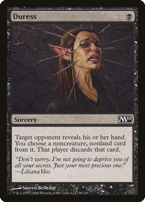 Duress — Magic 2010 #96, art by Steven Belledin