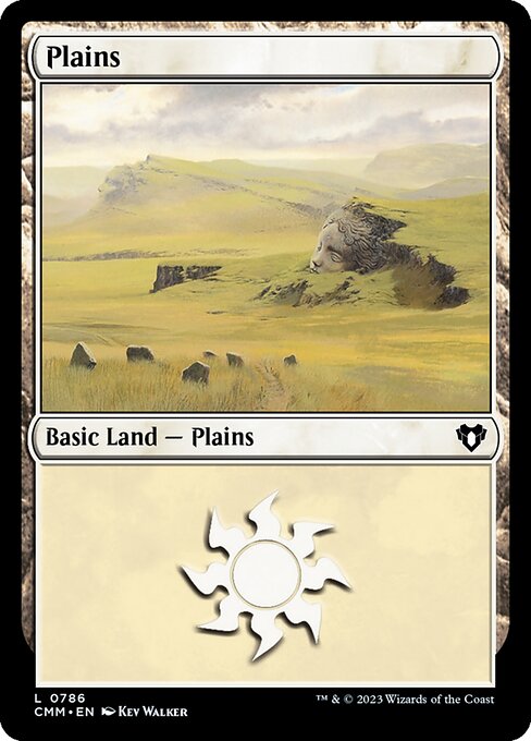 Plains — Commander Masters #786, art by Kev Walker