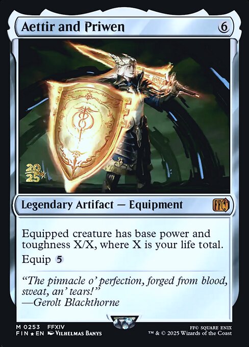 Aettir and Priwen — Final Fantasy Promos #253s, art by Vilhelmas Banys