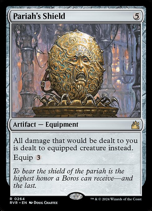 Pariah's Shield — Ravnica Remastered #264, art by Doug Chaffee