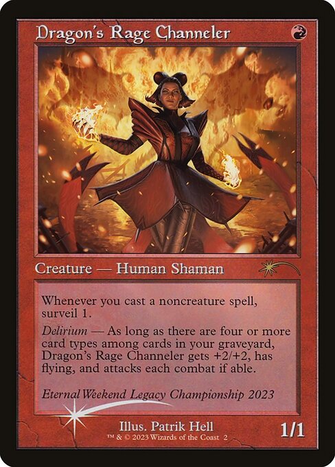 Dragon's Rage Channeler — Eternal Weekend #2023b, art by Patrik Hell