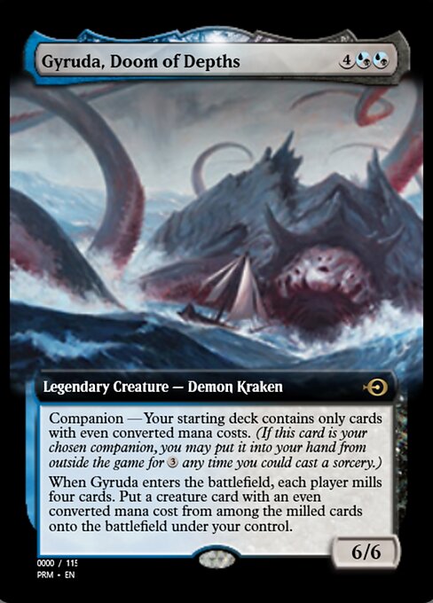 Gyruda, Doom of Depths — Magic Online Promos #80859, art by Tyler Jacobson