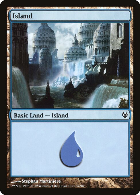 Island — Duel Decks: Izzet vs. Golgari #37, art by Stephan Martiniere